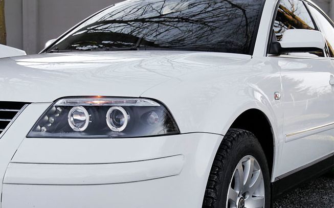 Кристални фарове  Angel Eyes VW PASSAT  B5.5 (01-05)  - черни