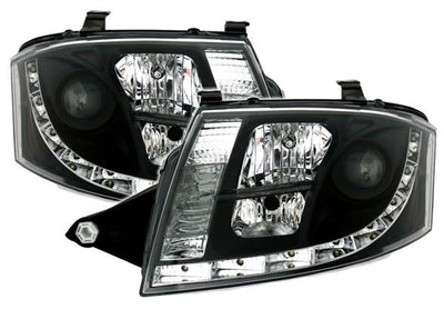 Кристални фарове за Audi TT Dayline (1998-2005) - черни