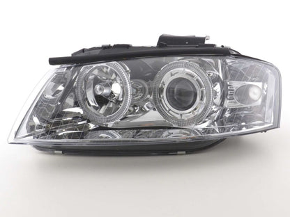 Кристални фарове  Angel Eyes AUDI A3 (2003-2008) - хром