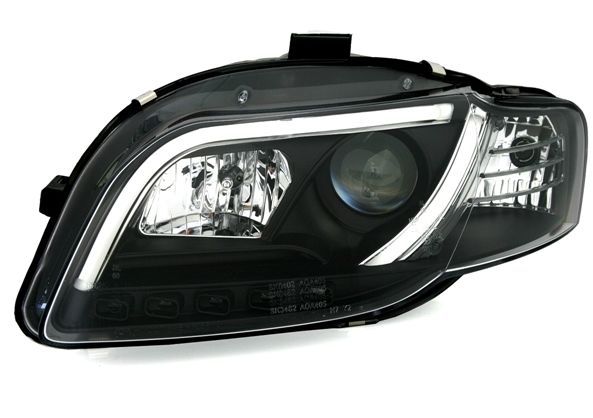 Кристални фарове за Audi A4 B7 Lightbar Design (2004-2008) - черни