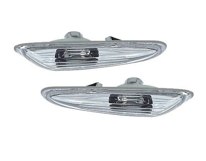Кристални мигачи BMW E46  (2001-2005) / Е60 / X3 (2004-2009) - хром