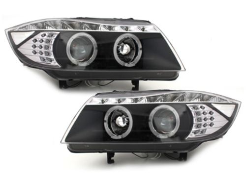 Кристални фарове  BMW E90  (2005-2008) - черни