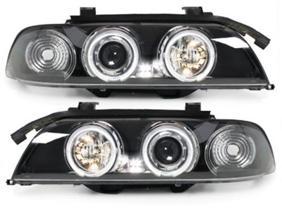 Кристални фарове  Angel Eyes BMW E39  (1995-2003) - черни