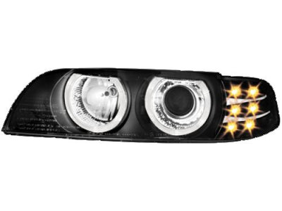 Кристални фарове  Angel Eyes BMW E39  (95-00) - черни