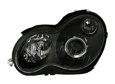 Кристални фарове за Mercedes C-CLASS W203 (2000-2004) седан - черни