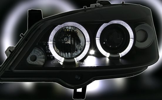 Кристални фарове OPEL ASTRA G (98-04) - черни