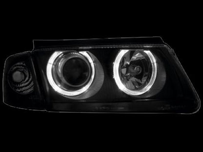 Кристални фарове  Angel Eyes VW PASSAT 3B/ B5 (1997-2000)  - черни