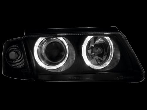 Кристални фарове  Angel Eyes VW PASSAT 3B/ B5 (1997-2000)  - черни