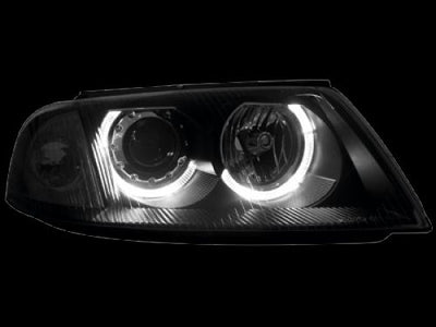 Кристални фарове  Angel Eyes VW PASSAT  B5.5 (01-05)  - черни