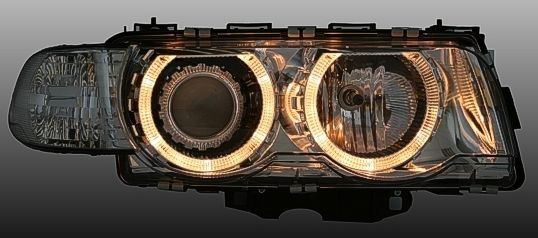 Кристални фарове  Angel Eyes BMW E38  (1998-2001) - хром