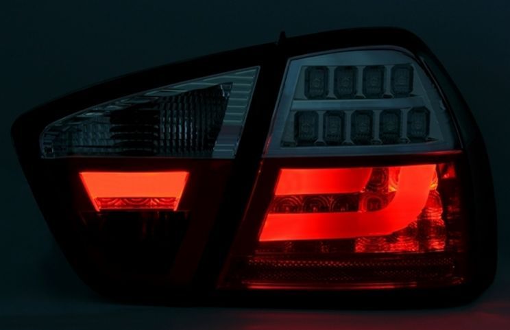 Диодни стопове BMW E90 (03-07) - опушени