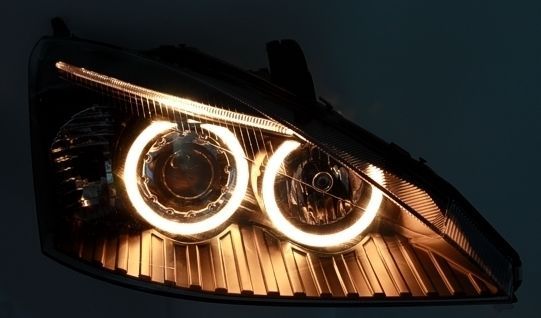 Кристални фарове ANGEL EYES FORD FOCUS (2001-2004) - черни