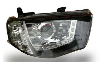 Кристални фарове Mitsubishi L200 (2006+) - черни