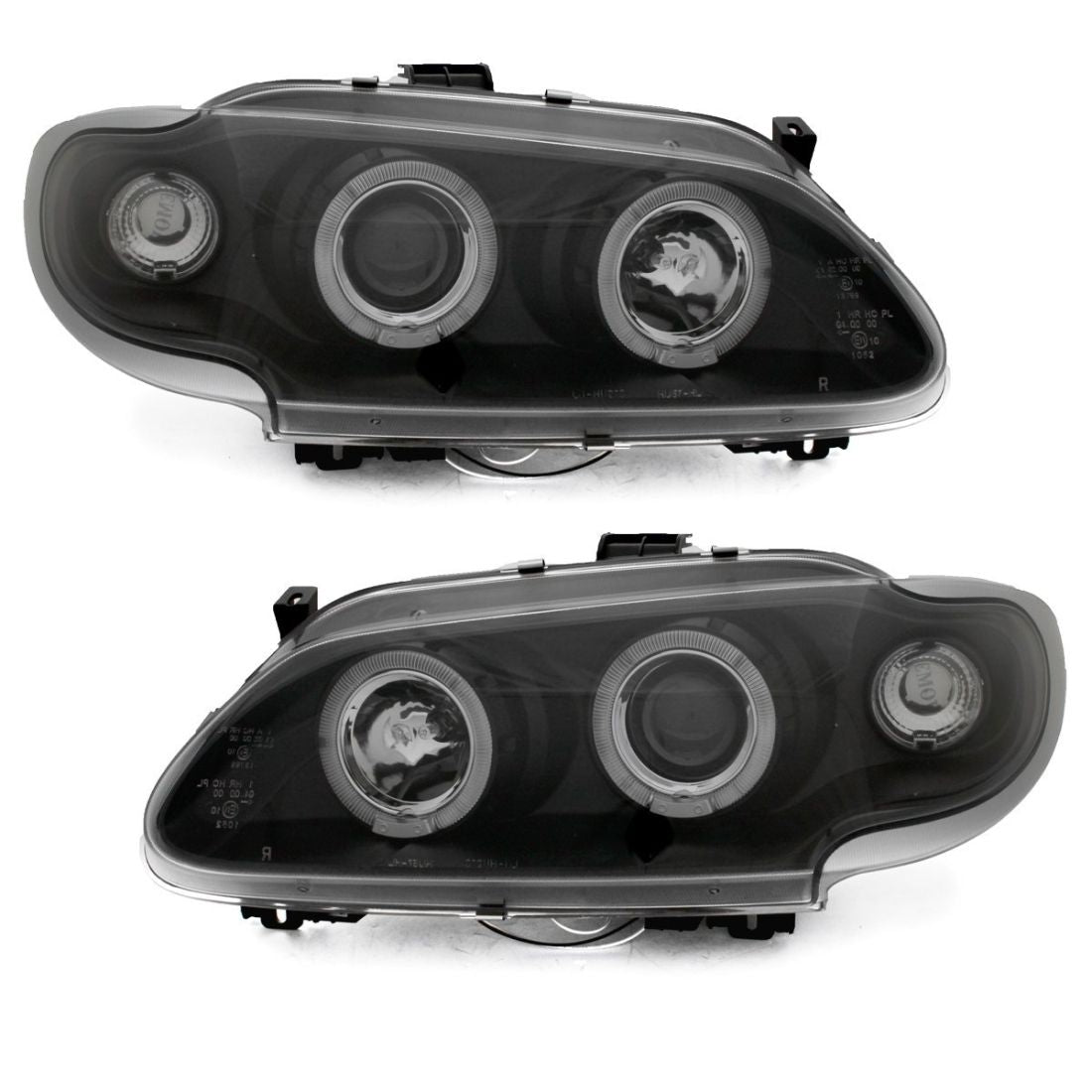 Кристални фарове Renault Megane / Scenic 3/5вр. (96-99) - черни