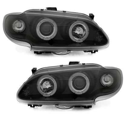Кристални фарове Renault Megane / Scenic 3/5вр. (96-99) - черни