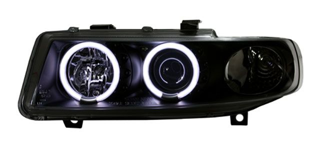 Кристални фарове Angel Eyes SEAT LEON / TOLEDO (1999-2004)- черни