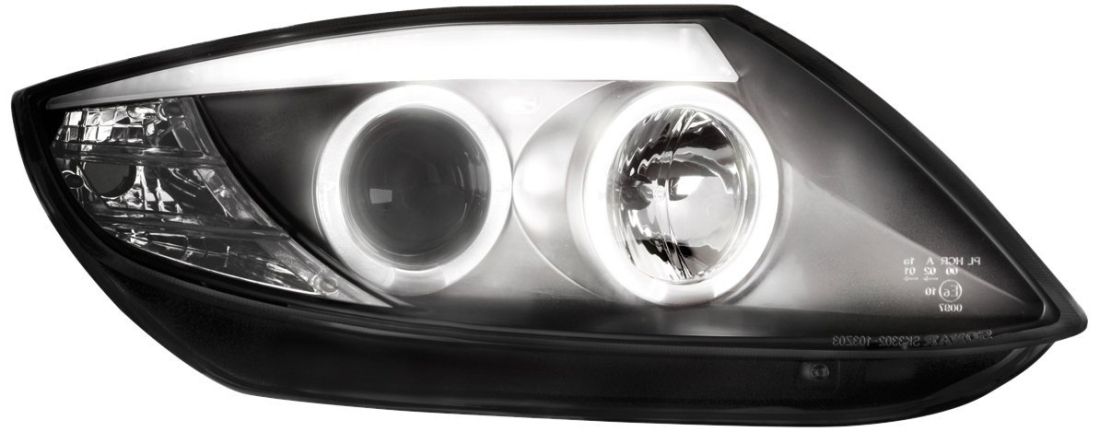 Кристални фарове  Angel Eyes BMW Z4  (03-09) - CCFL хром