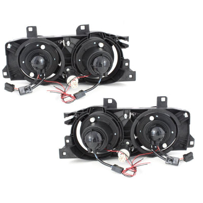 Кристални фарове  Angel Eyes BMW E32 / E34  (89-95) - хром