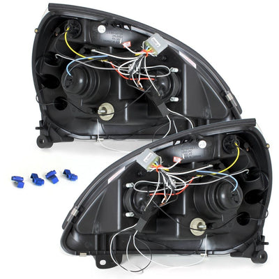 Кристални фарове ANGEL EYES RENAULT CLIO MK3(01-05) - черни