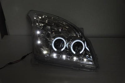 Кристални Фарове за Toyota Land Cruiser 120 (2003-2009) - хром