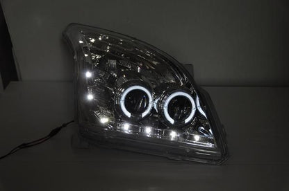 Кристални Фарове за Toyota Land Cruiser 120 (2003-2009) - хром
