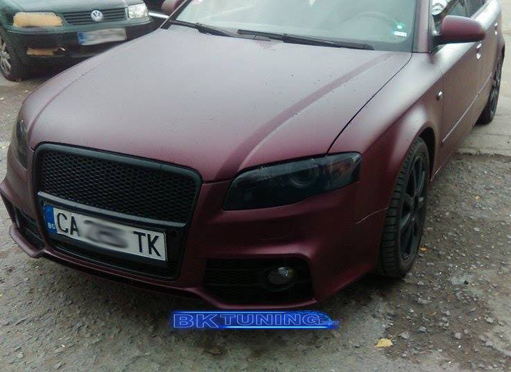 Предна броня за Audi A4 B7 8E (2004-2008) - S-Line Design с хром лайсна