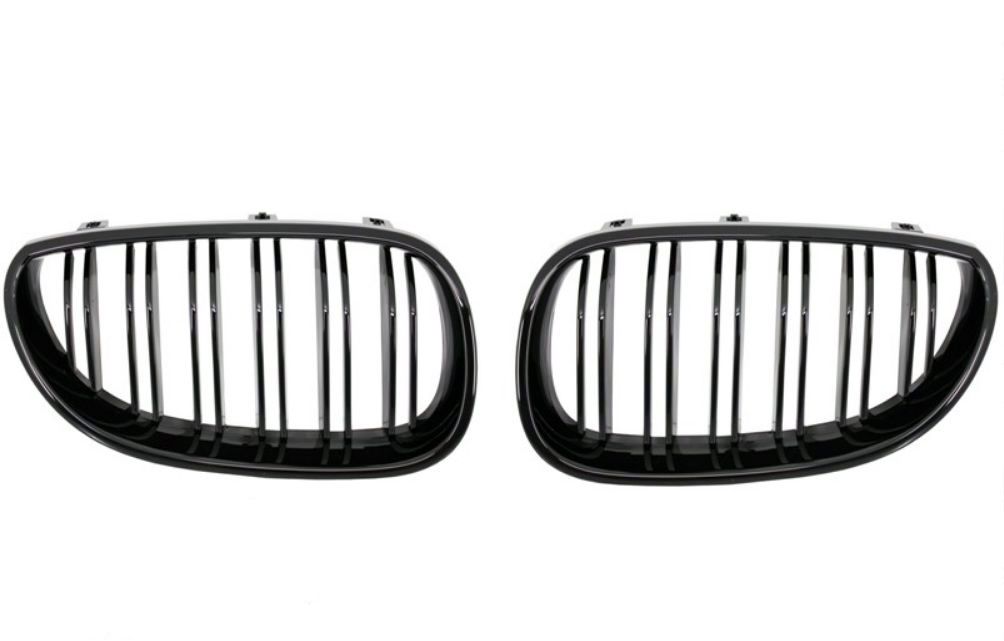 Решетки за  BMW E60 (2003-2010) - черни двойни дизайн