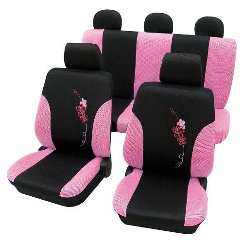 Тапицерии за седалки Petex "Flower" - Розов цвят