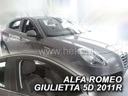ВЕТРОБРАНИ ЗА ALFA ROMEO GIULIETTA (2010+) 5 ВРАТИ - 2БР. ПРЕДНИ