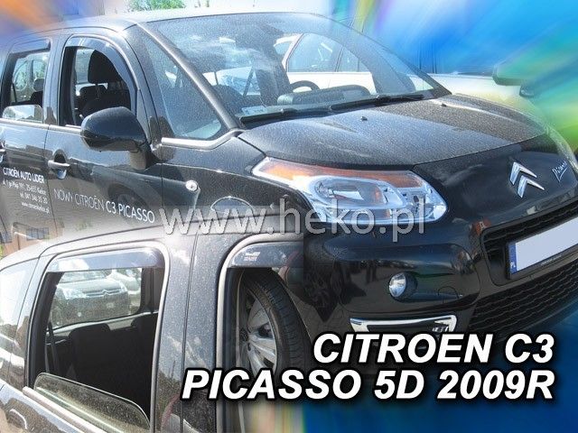 ВЕТРОБРАНИ ЗА CITROEN C3 PICASSO (2009+) 5 ВРАТИ - 4БР. ПРЕДНИ И ЗАДНИ