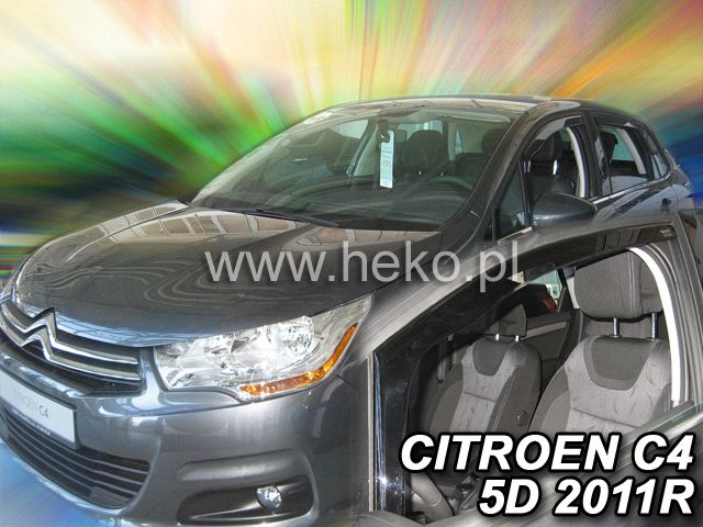 ВЕТРОБРАНИ ЗА CITROEN C4 II (2010+) 5 ВРАТИ - 2БР. ПРЕДНИ