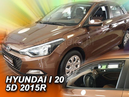 ВЕТРОБРАНИ ЗА HYUNDAI I20 (2015-2019) 5 ВРАТИ - 2БР. ПРЕДНИ