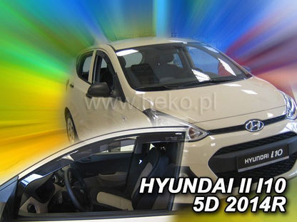 ВЕТРОБРАНИ ЗА HYUNDAI I10 (2014+) 5 ВРАТИ - 2БР. ПРЕДНИ