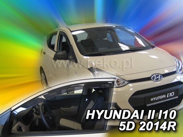 ВЕТРОБРАНИ ЗА HYUNDAI I10 (2014+) 5 ВРАТИ - 2БР. ПРЕДНИ