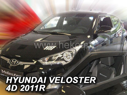 ВЕТРОБРАНИ ЗА HYUNDAI VELOSTER (2011+) SEDAN - 2БР. ПРЕДНИ