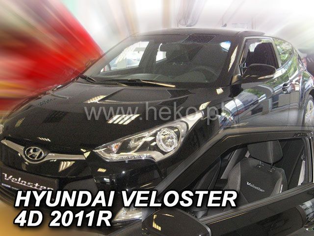 ВЕТРОБРАНИ ЗА HYUNDAI VELOSTER (2011+) SEDAN - 2БР. ПРЕДНИ