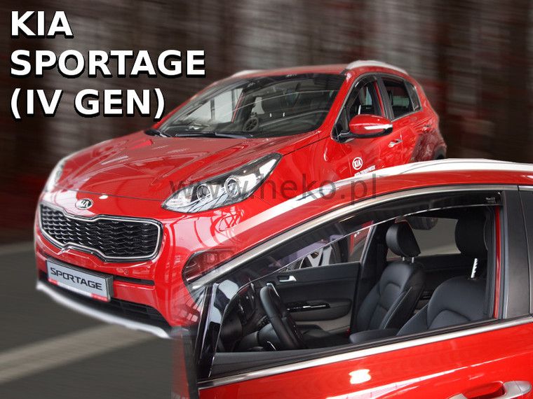 ВЕТРОБРАНИ ЗА KIA SPORTAGE (2016+) 5 ВРАТИ - 2БР. ПРЕДНИ