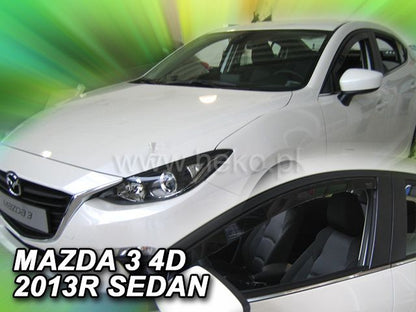 ВЕТРОБРАНИ ЗА MAZDA 3 (2013-2018) 5 ВРАТИ , SEDAN - 2БР. ПРЕДНИ