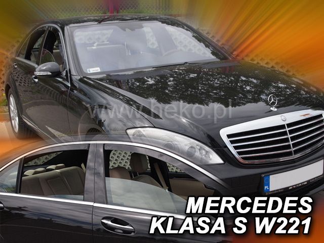 Ветробрани за MERCEDES S-Class W221 (2005-2013) Sedan (къса база) - 4бр. предни и задни