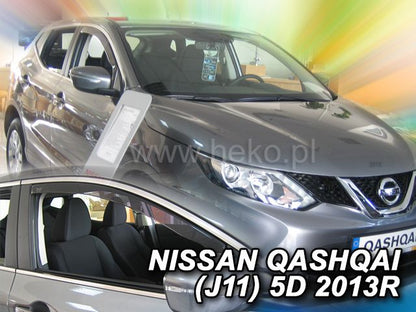ВЕТРОБРАНИ ЗА NISSAN QASHQAI (2013+) 5 ВРАТИ - 2БР. ПРЕДНИ
