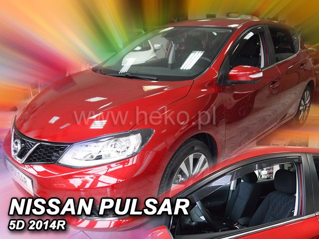 ВЕТРОБРАНИ ЗА NISSAN PULSAR (2014+) 5 ВРАТИ - 2БР. ПРЕДНИ