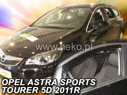 ВЕТРОБРАНИ ЗА OPEL ASTRA J / SPORTS TOURER IV (2009+) 4 / 5 ВРАТИ - 2БР. ПРЕДНИ