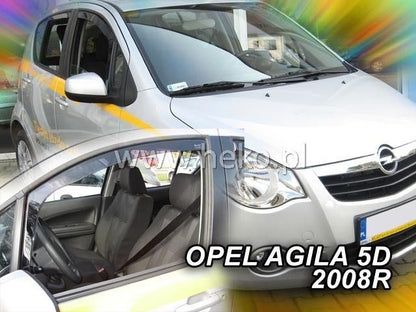 ВЕТРОБРАНИ ЗА OPEL AGILA (2008+) 5 ВРАТИ - 2БР. ПРЕДНИ
