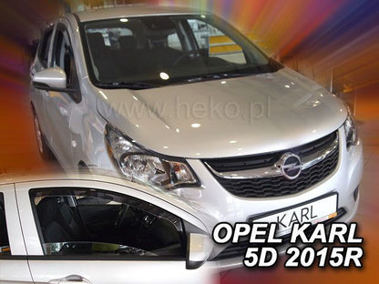 ВЕТРОБРАНИ ЗА OPEL KARL (2015+) 5 ВРАТИ - 2БР. ПРЕДНИ