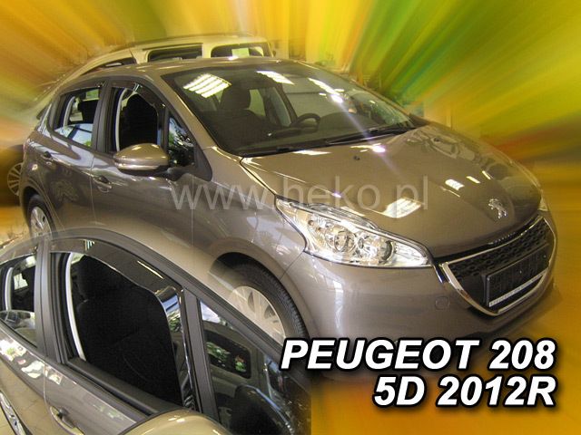 ВЕТРОБРАНИ ЗА PEUGEOT 208 (2012+) 5 ВРАТИ - 2БР. ПРЕДНИ