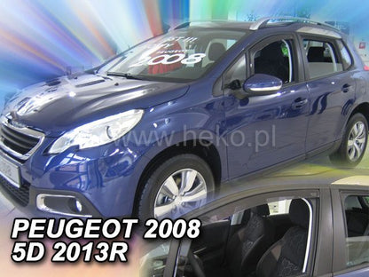 ВЕТРОБРАНИ ЗА PEUGEOT 2008 (2013+) 5 ВРАТИ - 2БР. ПРЕДНИ