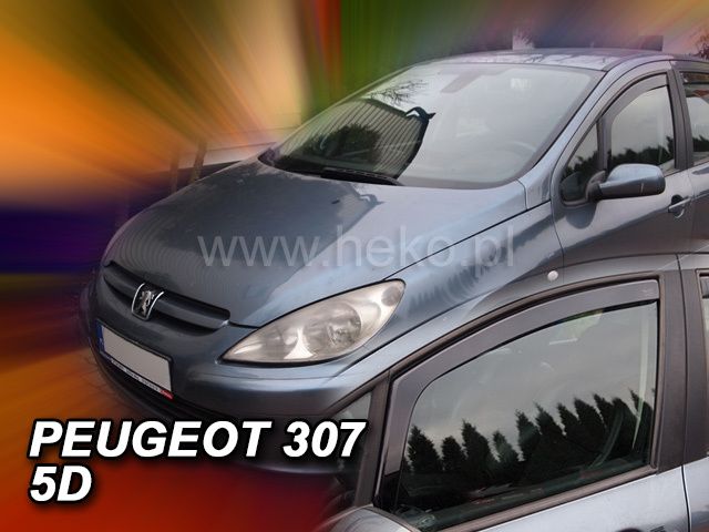 ВЕТРОБРАНИ ЗА PEUGEOT 307 (2001+) 5 ВРАТИ - 2БР. ПРЕДНИ