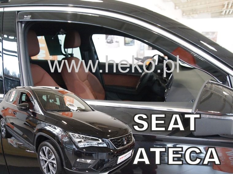 ВЕТРОБРАНИ ЗА SEAT ATECA (2016+) 5 ВРАТИ - 2БР. ПРЕДНИ