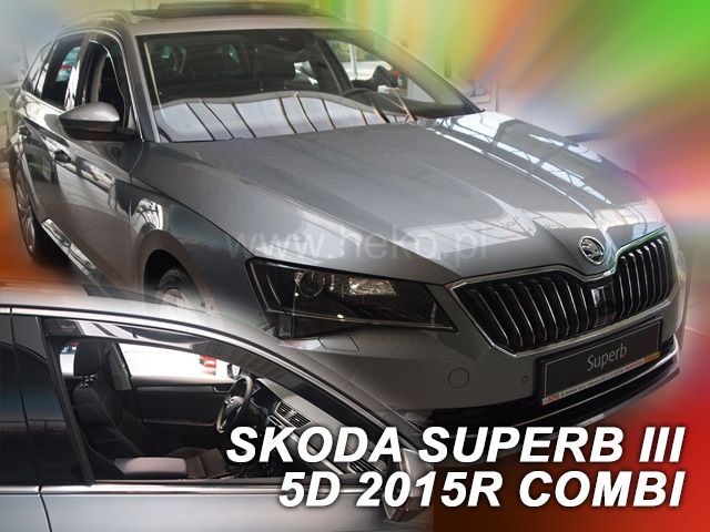 ВЕТРОБРАНИ ЗА SKODA SUPERB (2015+) 5 ВРАТИ , COMBI - 2БР. ПРЕДНИ