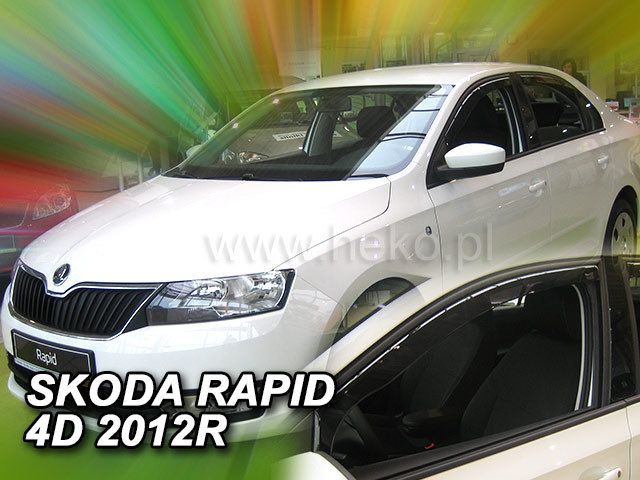 ВЕТРОБРАНИ ЗА SKODA RAPID / SPACEBACK (2012+) 2БР. ПРЕДНИ
